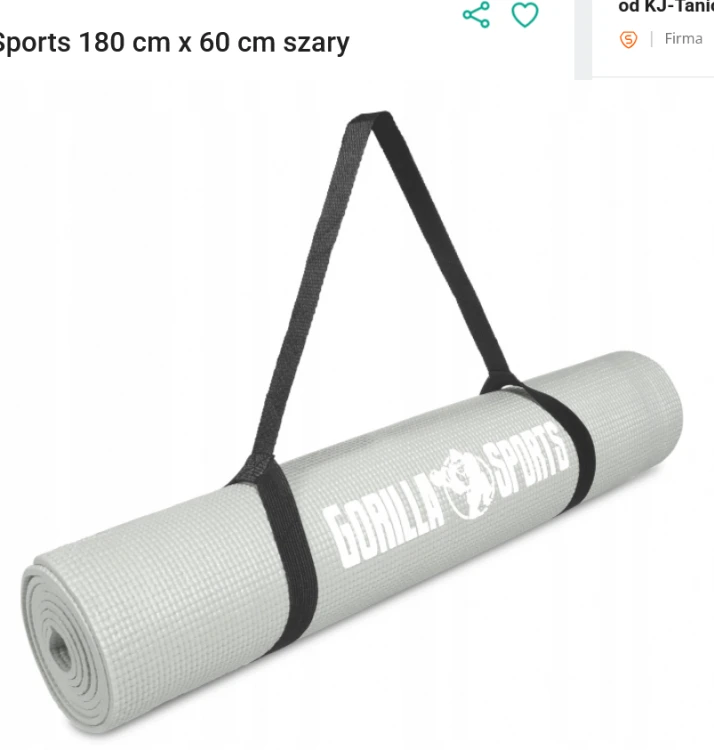 Screenshot 2025-07-27 at 15-17-14 Mata do ćwiczeń Gorilla Sports 180 cm x 60 cm szary - 4250663107578 - 17643096483 - Allegro.png